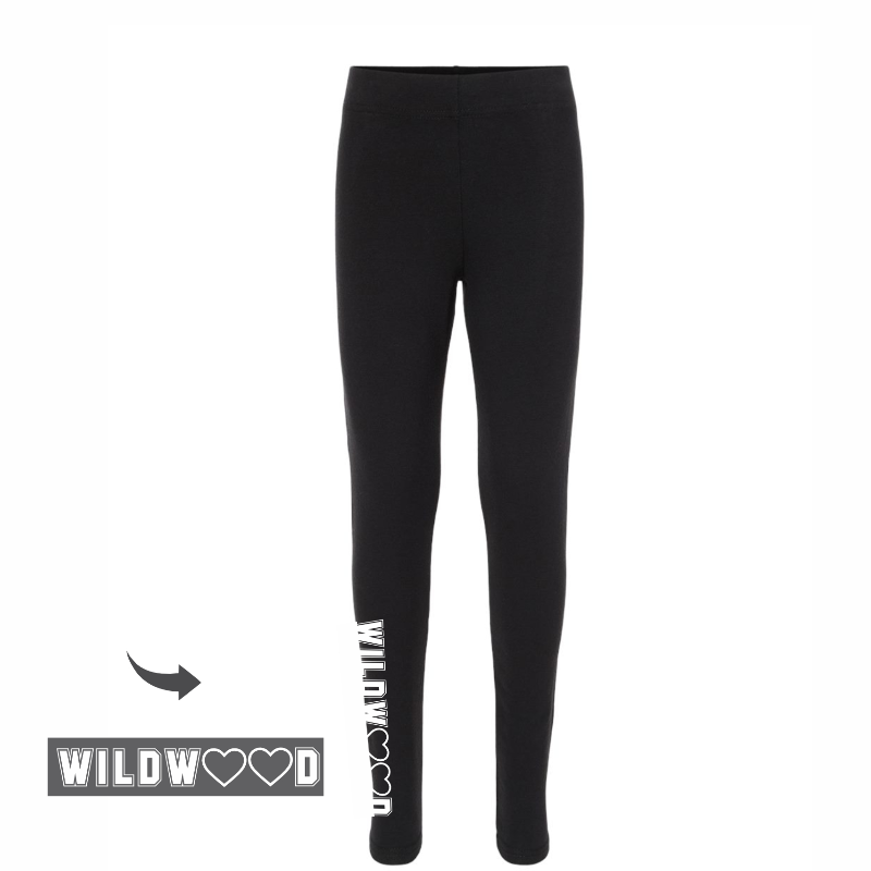 Girls' Power Leggings (Black) Main Image